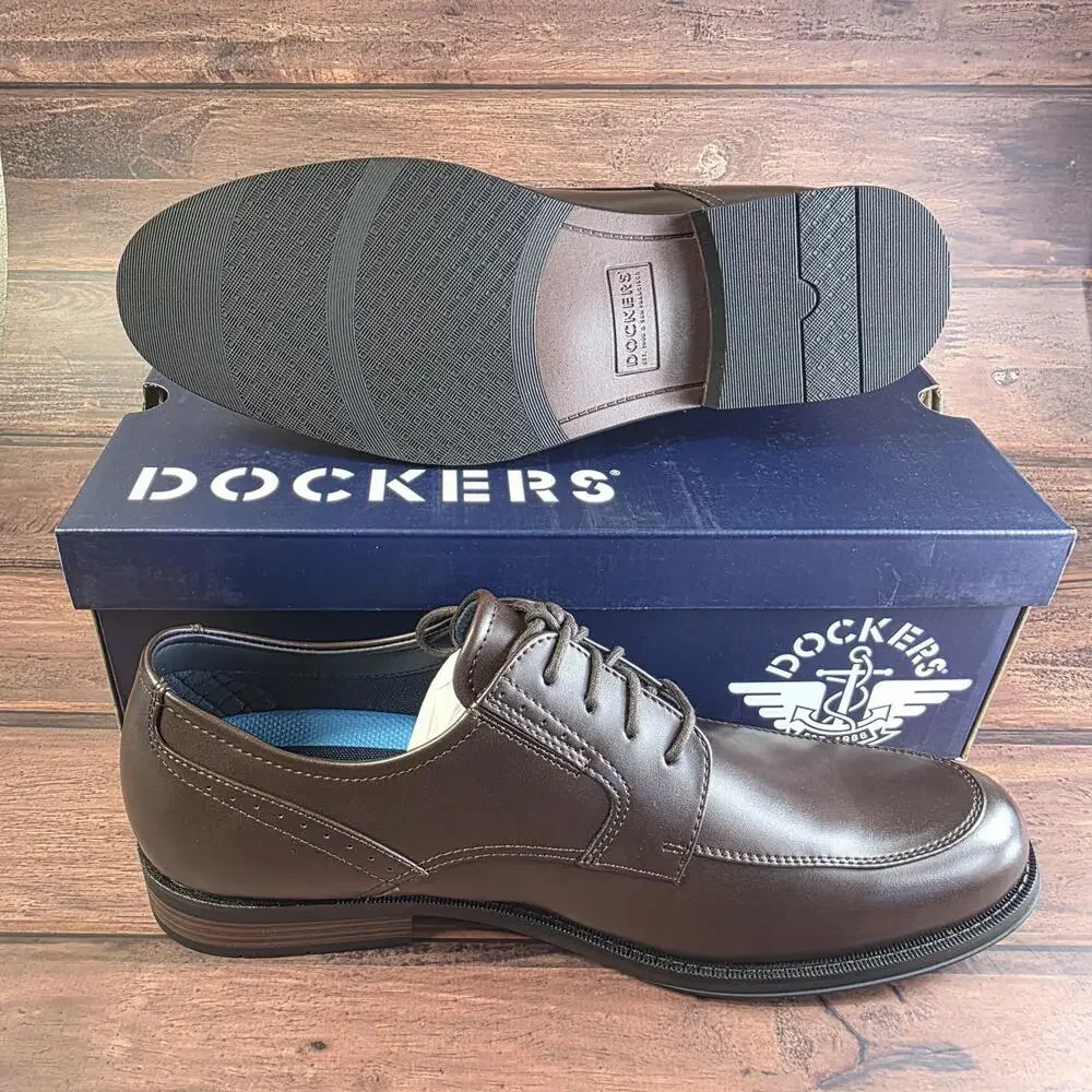 Dockers Mens Elmer Synthetic Leather Dress Oxford Lace Up Shoe Size‎ 11